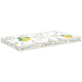 Tálca Mediterrán porcelán citrom mintás kínáló tálca 35x15 cm Fleurs et Citrons