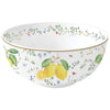 Tálca Mediterrán porcelán citrom mintás nagy tál 23 cm Fleurs et Citrons