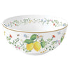 Tálca Mediterrán porcelán citrom mintás tál 15 cm Fleurs et Citrons
