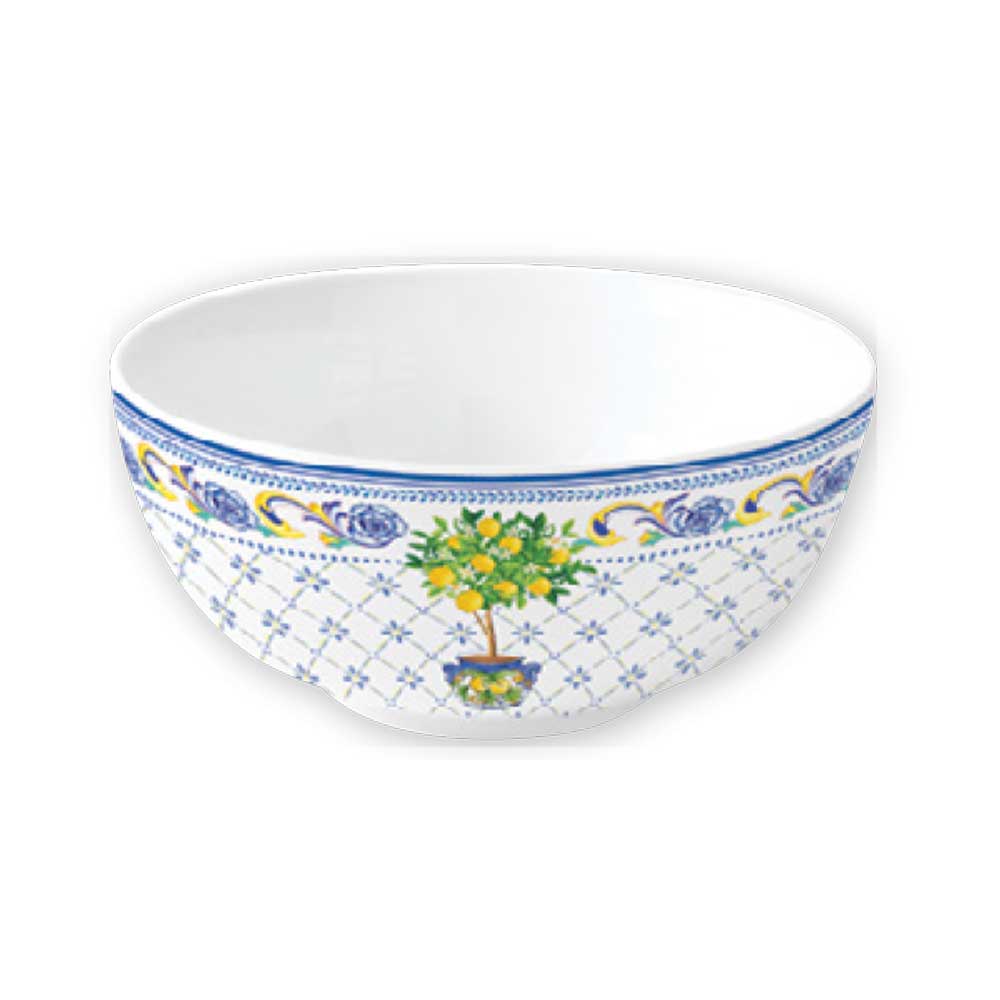 Tálka Mediterrán porcelán citromos tálka 15 cm Positano
