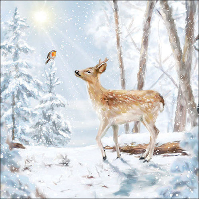 Szalvéta Meeting in winterworld karácsonyi három rétegű papírszalvéta 33x33 cm