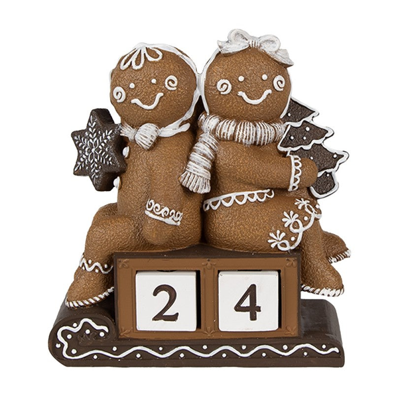 Karácsonyi dekoráció Mézeskalács adventi naptár