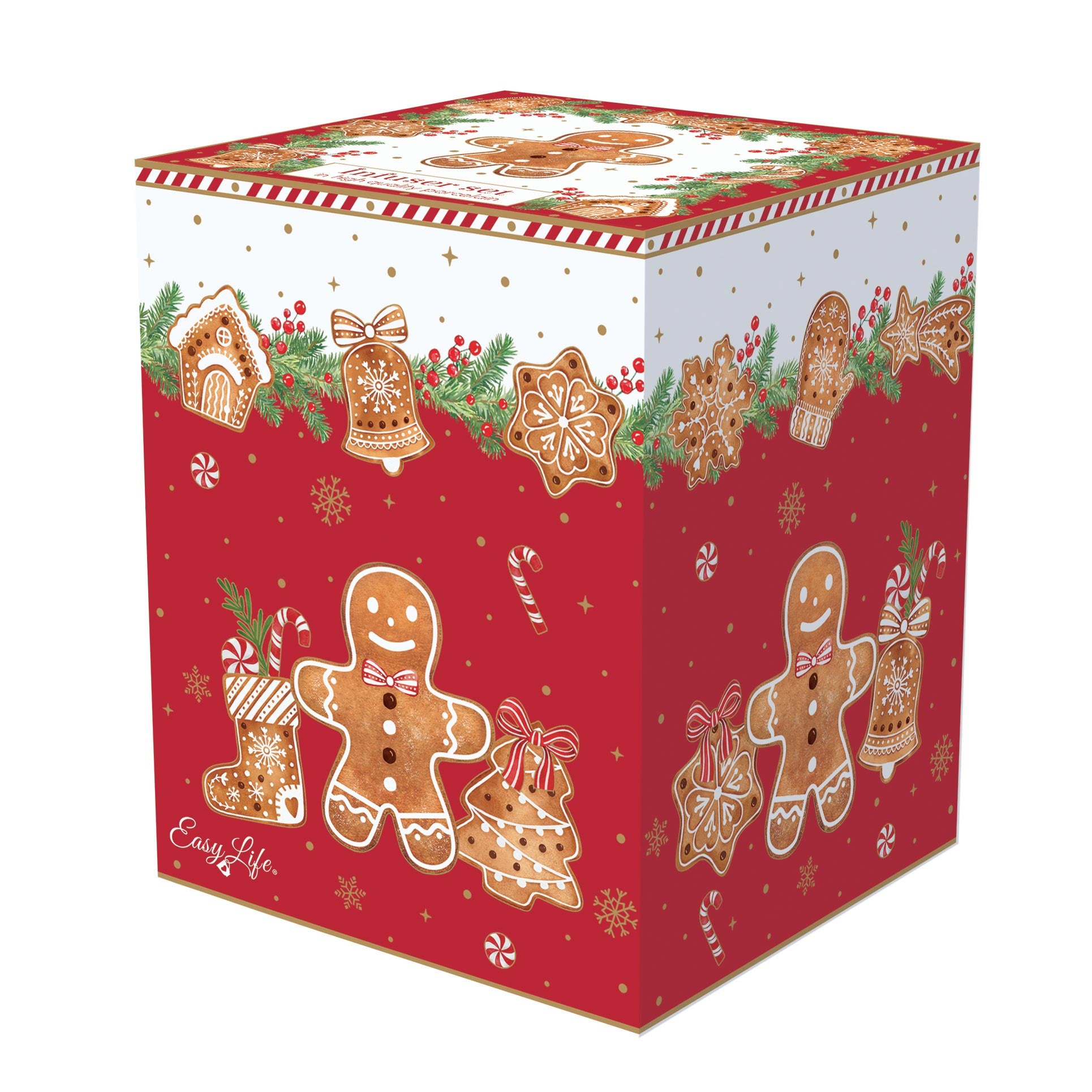 Tányér, étkészlet Mézeskalács karácsonyi Porcelán szűrős bögre díszdobozban