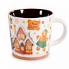 Karácsonyi porcelán bögre - 350 ml - Mézeskalács babás