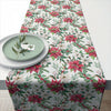 Asztali futó Mikulásvirágos karácsonyi asztali futó 40x150 cm Christmas florals