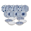 Tognana kék 18 részes porcelán étkészlet MOON BLUE MIRAGE
