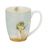 Monet porcelán bögre – 360 ml – Nő esernyővel