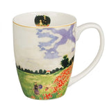 Monet porcelán bögre – 360 ml – Pipacsmező