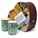 Porcelán bögre szett 300 ml - szív díszdobozos - Monet Híd a tavirózsák felett
