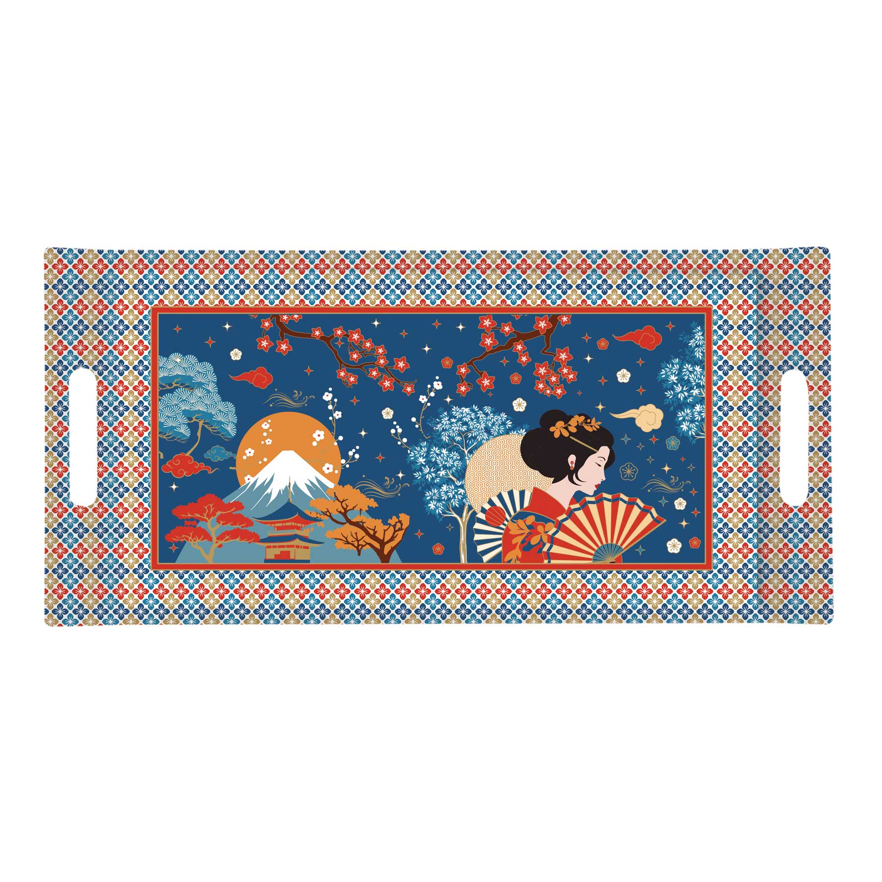 Tálca Műanyag hosszúkás tálca 40x19cm Tokyo Coffee Mania