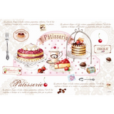 Tányéralátét, poháralátét Műanyag tányéralátét 45x30 cm PATISSERIE