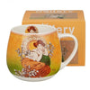 Mucha porcelán öblös bögre – 430 ml – Topáz