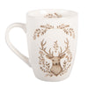 Karácsonyi szarvas mintás porcelán bögre Gentle Wilderness