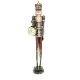 Nagyméretű diótörő figura órával 52 cm vintage stílusban
