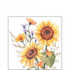 Szalvéta Napraforgó virágos papírszalvéta 25x25 cm Sunflowers