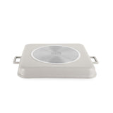 Négyszögletes indukciós grill serpenyő fedővel 34 cm Sahara Collection