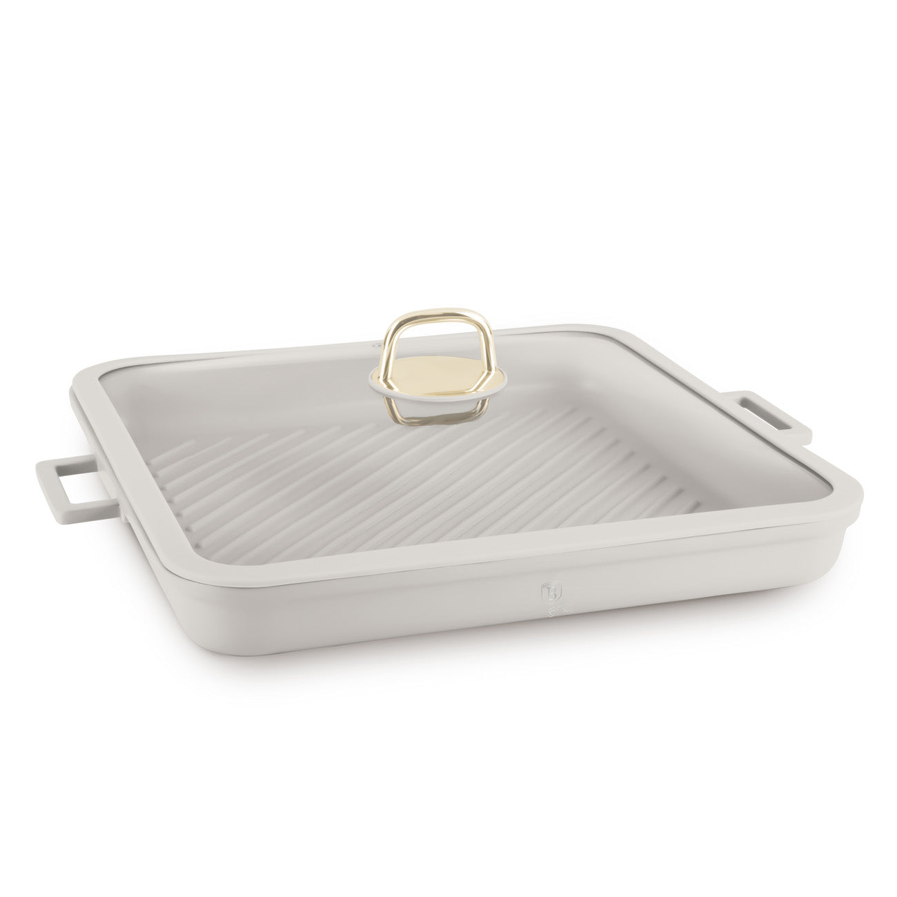 Négyszögletes indukciós grill serpenyő fedővel 34 cm Sahara Collection