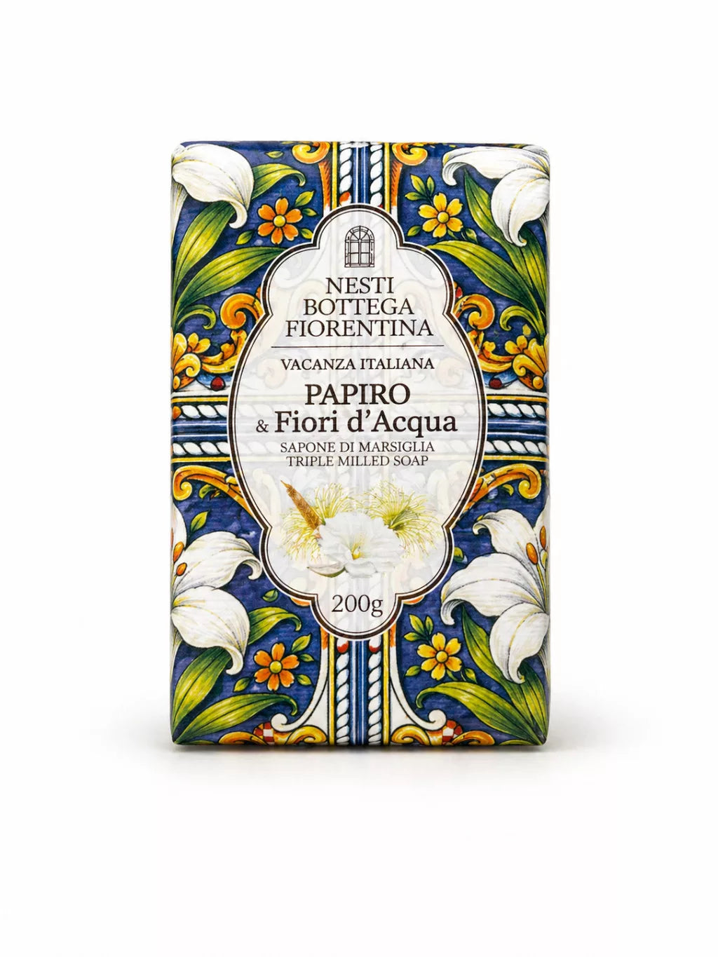 Nesti Dante Vacanza Italiana papiro & fiori d'acqua natúrszappan 200 g