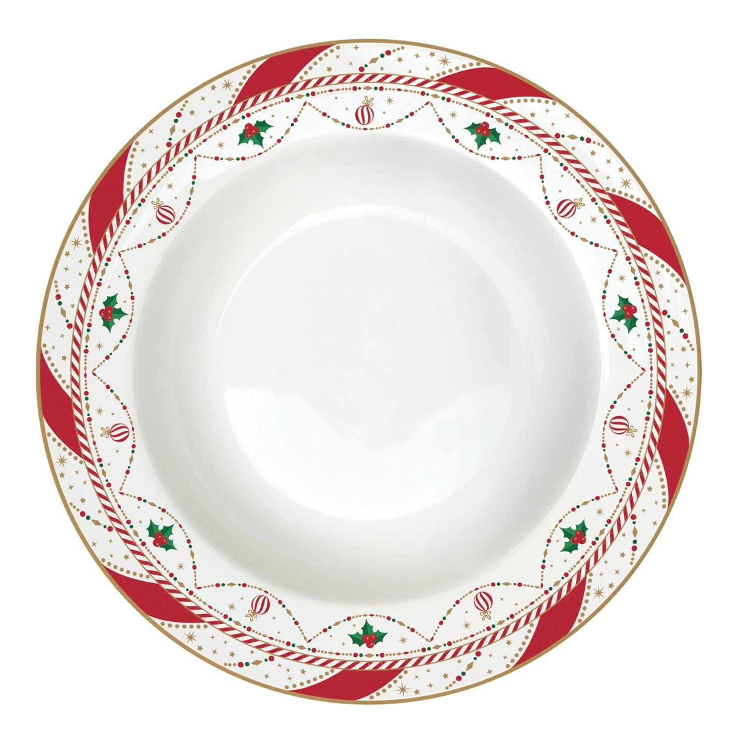 Tányér, étkészlet Nutcracker Twist karácsonyi porcelán 18 részes étkészlet