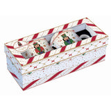 Bögre, csésze Nutcracker Twist karácsonyi porcelán bögre 2 db díszdobozban