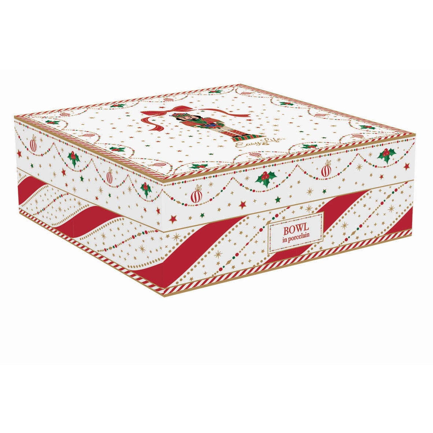 Tálka Nutcracker Twist karácsonyi porcelán csillag alakú tál 15 cm