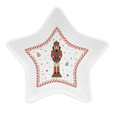 Tálka Nutcracker Twist karácsonyi porcelán csillag alakú tál 15 cm