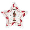 Tálka Nutcracker Twist karácsonyi porcelán csillag alakú tálca