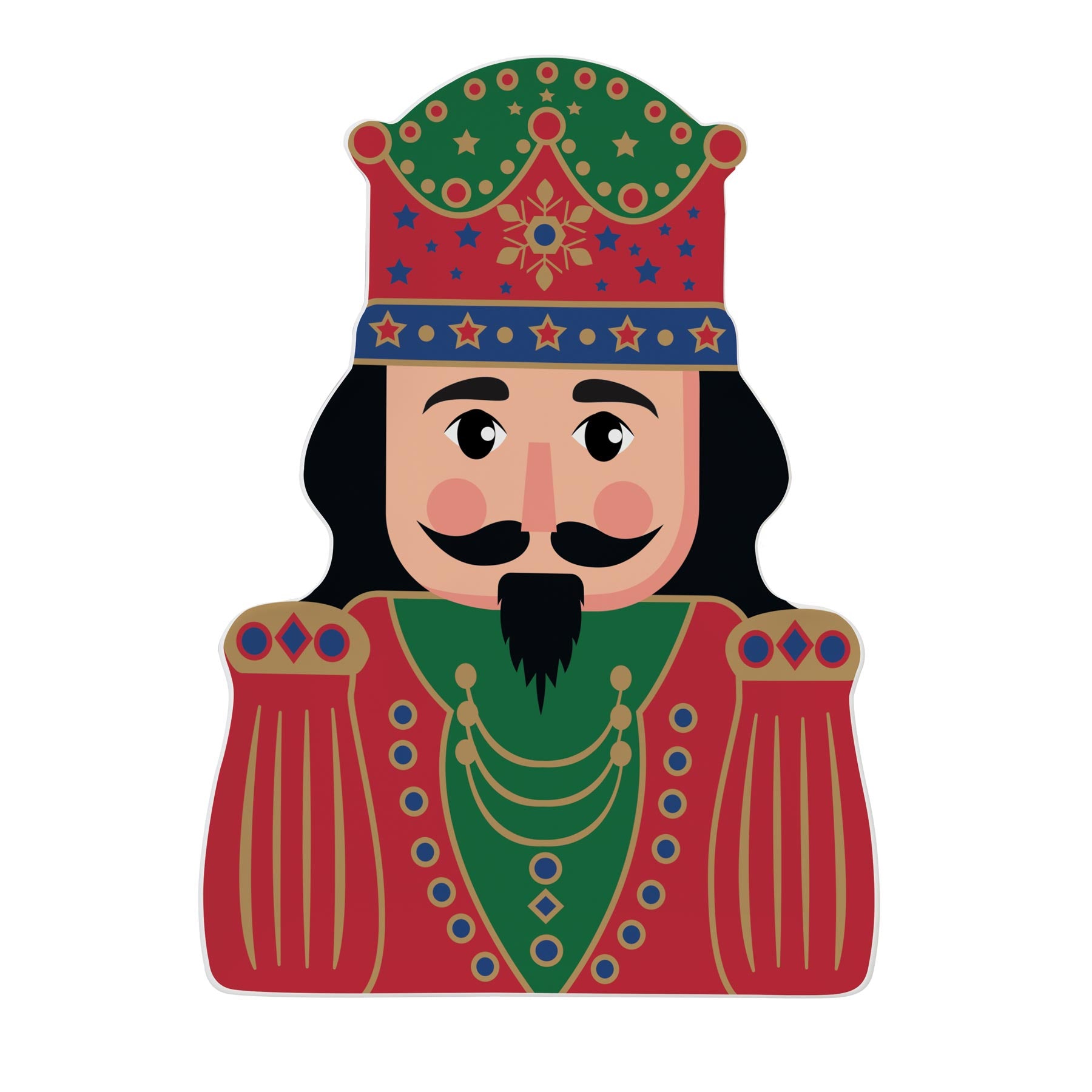 Tálka Nutcracker Twist karácsonyi porcelán diótörő alakú tál