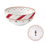 Tálka Nutcracker Twist karácsonyi porcelán tál kerek 15 cm