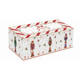 Tálka Nutcracker Twist karácsonyi porcelán tálka szett akácfa tálcán