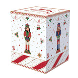 Bögre, csésze Nutcracker Twist karácsonyi porcelán teás bögre szűrővel díszdobozban