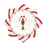 Tálka Nutcracker Twist karácsonyi porcelán tortatál