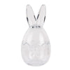 Nyuszi füles húsvéti bonbonier cukortartó 9x17 cm masnis üveg