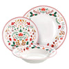 18 részes karácsonyi porcelán étkészlet Tognana Winter Folk