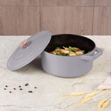 Öntöttvas alacsony lábas 24 cm Indukciós Berlinger Haus Taupe Collection