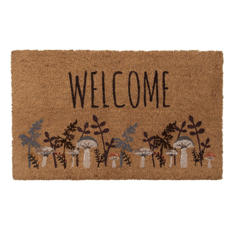 Lábtörlő Őszi gomba mintás kókuszrost lábtörlő Welcome
