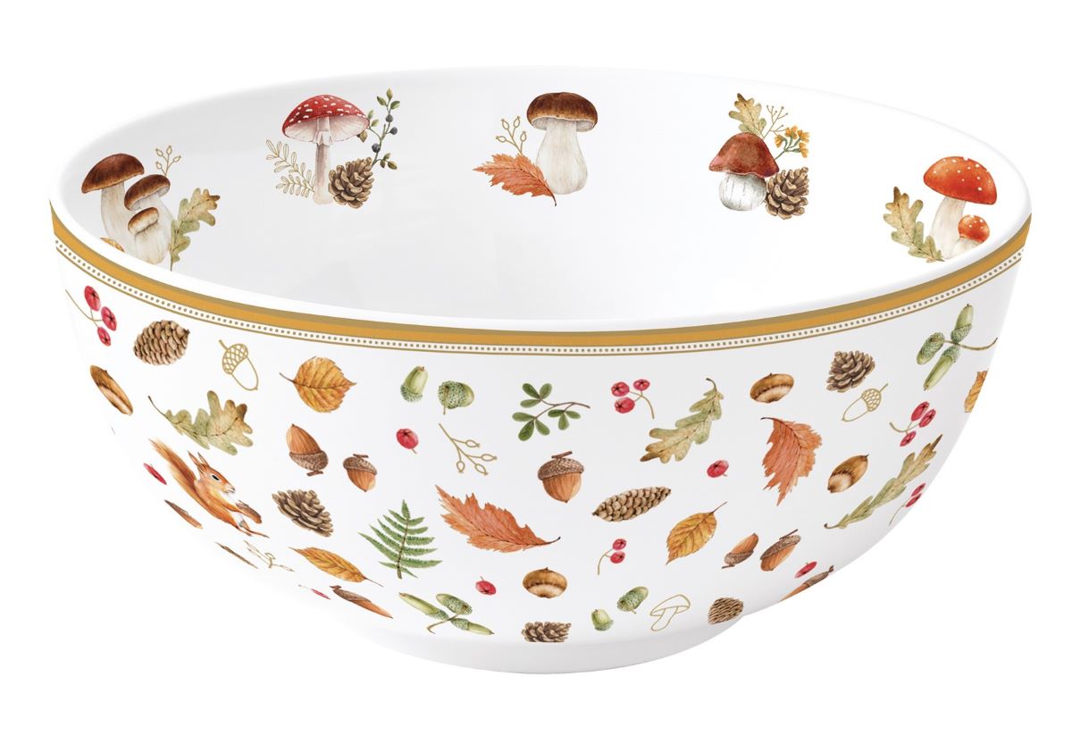 Tálka Őszi mintás porcelán tálka 15 cm Autumn Breeze