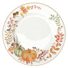 Tányér, étkészlet Őszi Mintával dísztökkel díszített Porcelán lapostányér Harvest
