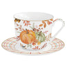 Csésze Őszi Mintával dísztökkel díszített Porcelán nagy csésze Harvest