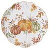Tányér, étkészlet Őszi Mintával dísztökkel díszített Porcelán tál Harvest