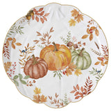 Tányér, étkészlet Őszi Mintával dísztökkel díszített Porcelán tál Harvest