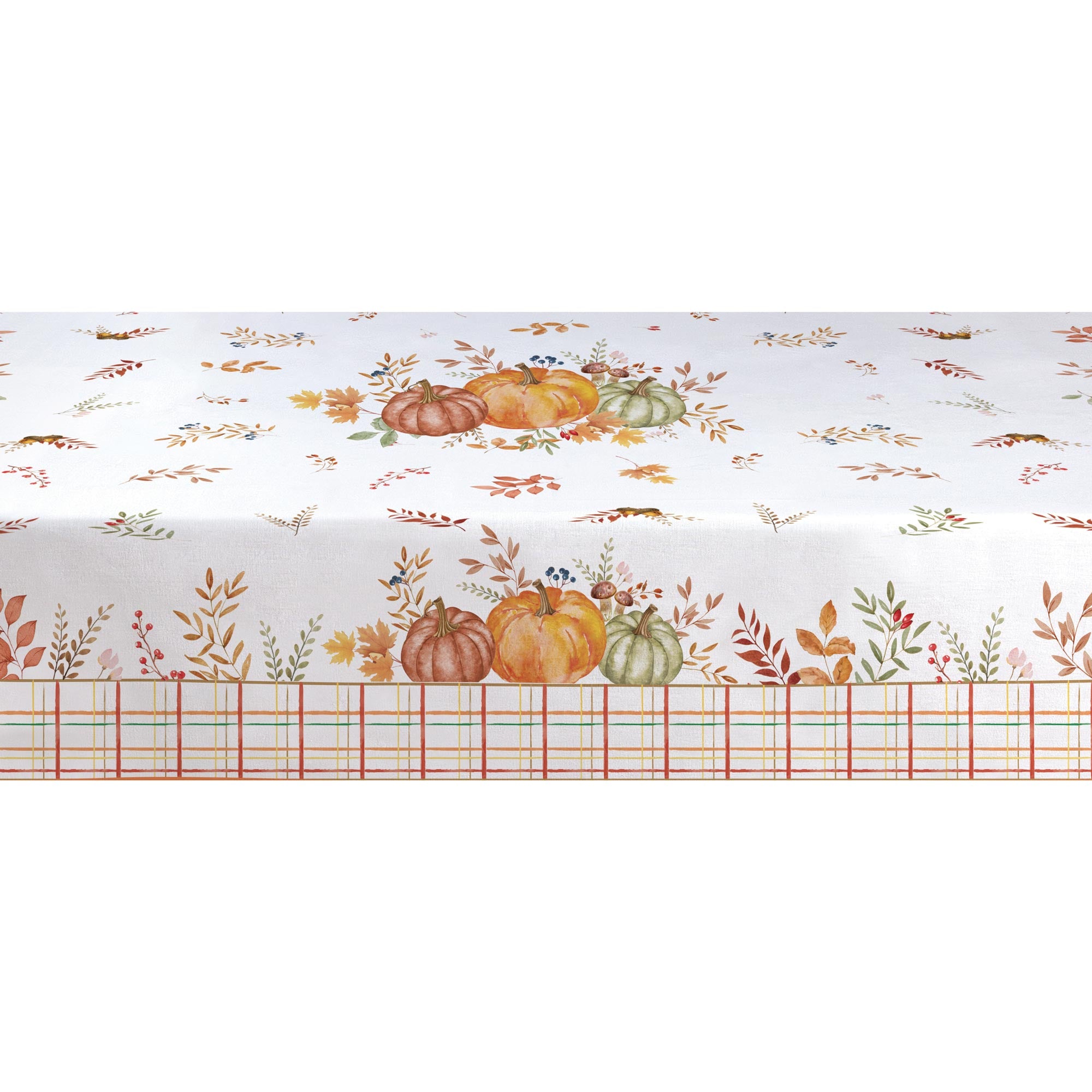 Asztalterítő Őszi pamut asztalterítő dísztök mintával 145x250 cm