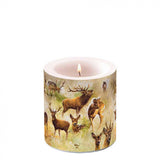 Gyertya Őszi szarvasok átvilágítós viaszgyertya kicsi Collage of deers