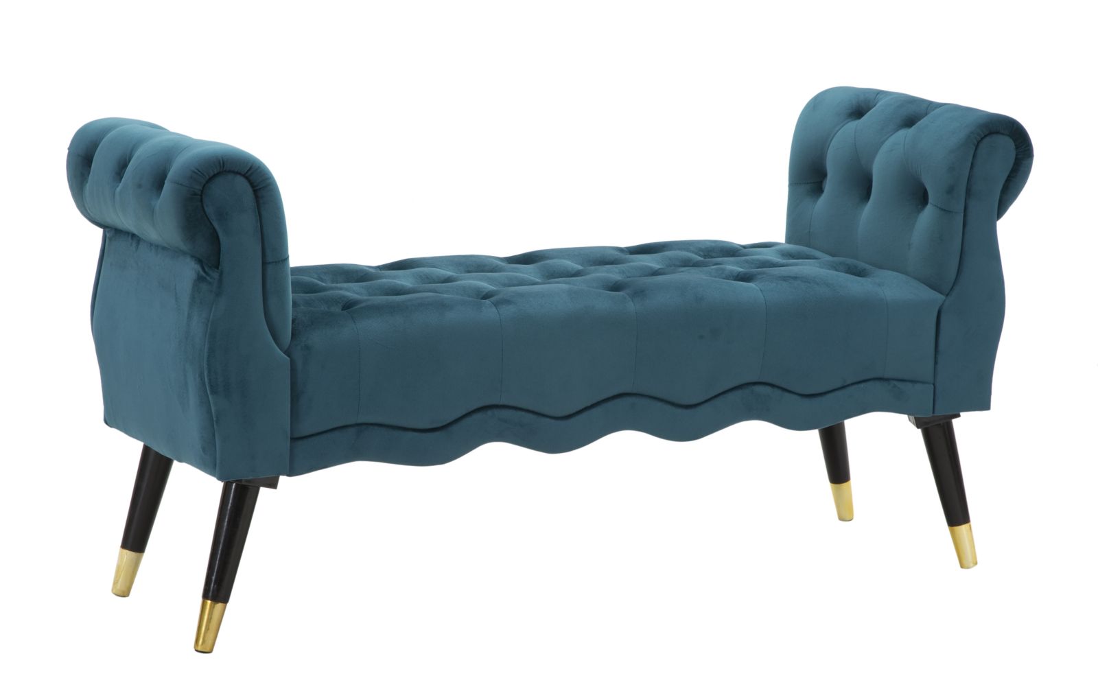 Paris ülőpad türkiz arany 120x40x60 cm Mauro Ferretti