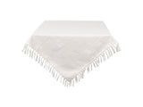 Asztalterítő Pamut asztalterítő 100x100 cm krém színű dombormintás Jacquard