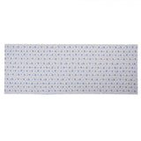 Asztalterítő Pamut fehér asztali futó kék rózsás 50x140 cm