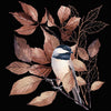 Szalvéta Papírszalvéta 33x33 cm fekete Cinege Lovely chickadee