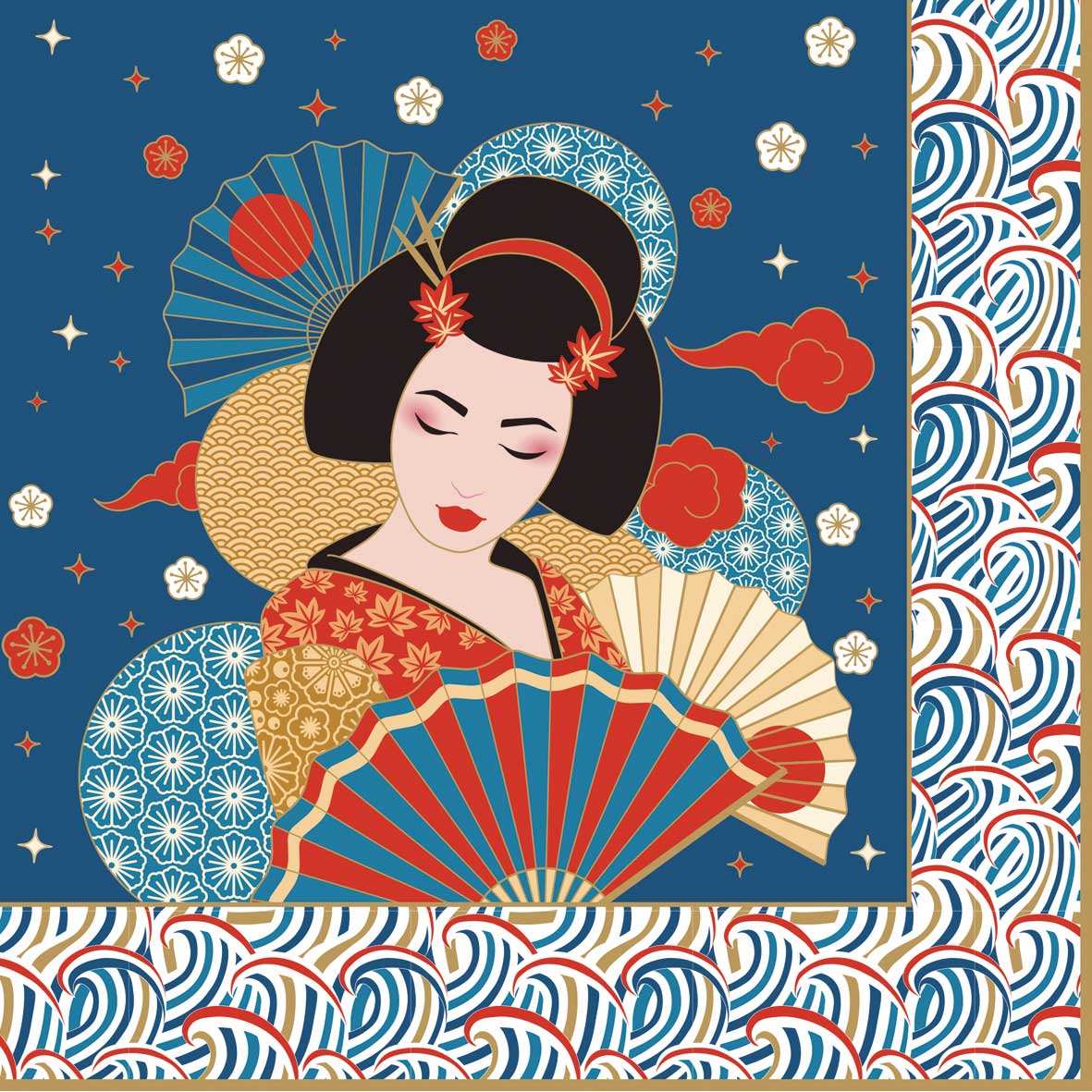 Szalvéta Papírszalvéta 33x33cm 20 db-os Tokyo Coffee Mania