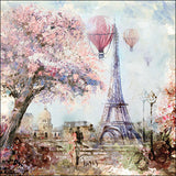 Paris art háromrétegű papírszalvéta 33x33 cm 20 db-os