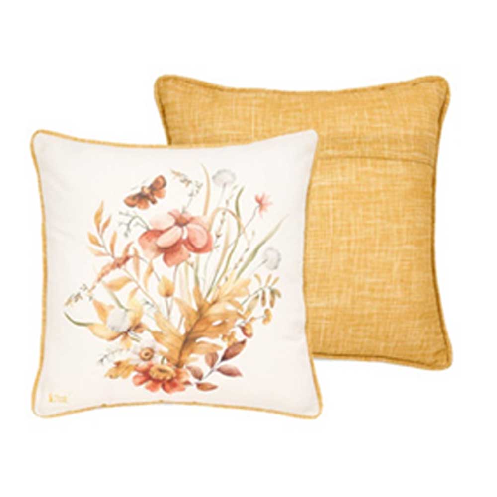 Párna töltelékkel 40x40 cm pamut Giardino d'Autunno virágos